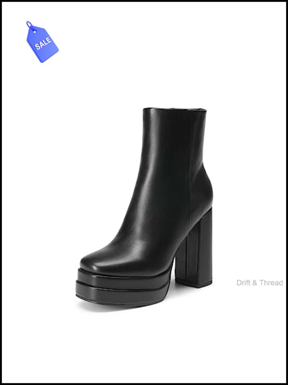 Women's Platform Gogo Chunky Heel Ankle Boots